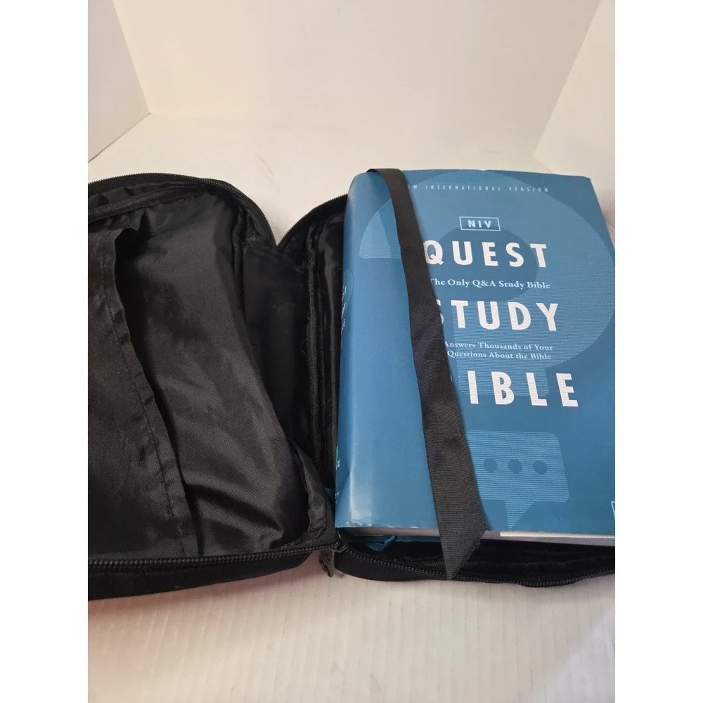 X Large Teal Bible Cover‎ Carrying Case Floral Design
